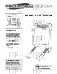 Owners Manual, PETL62020,ITALIAN - 