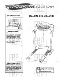 Owners Manual, PETL62020,SPANISH - Image