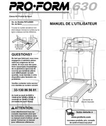 Owners Manual, PETL63000,FRENCH - Product Image Owners Manual, PETL63000,FRENCH - Product Image