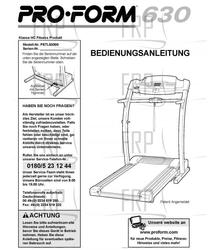 Owners Manual, PETL63000,GERMAN - Product Image