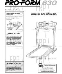 Owners Manual, PETL63000,SPANISH - Product Image