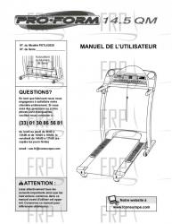 Owners Manual, PETL63520,FRENCH - Image