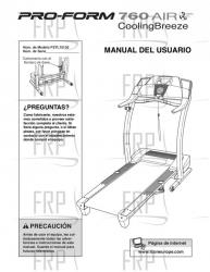Owners Manual, PETL75130,SPANISH - Image