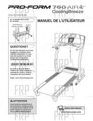 Owners Manual, PETL75133,FRENCH - Image