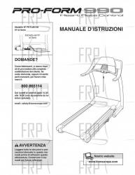Owners Manual, PETL85140,ITALIAN - Image