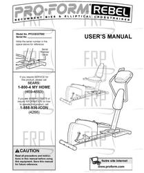 Owners Manual, PFCCEX37082,ECA - Product Image