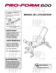 Owners Manual, PFEMBE33220,FRNCH - Image