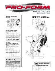 Owners Manual, PFEMEX15010,UK - Image