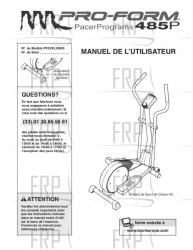 Owners Manual, PFEVEL24830,FRNCH - Image