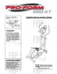 Owners Manual, PFEVEL33020,DUTCH - Image