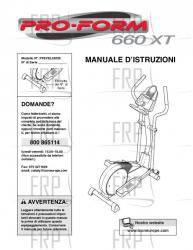 Owners Manual, PFEVEL33020,ITALY - Image