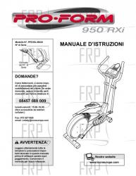 Owners Manual, PFEVEL35020,ITALY - Image