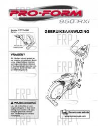 Owners Manual, PFEVEL35021,DUTCH - Image Owners Manual, PFEVEL35021,DUTCH - Image