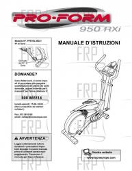 Owners Manual, PFEVEL35021,ITALY - Image