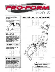 Owners Manual, PFEVEL39010,GERMN - Image Owners Manual, PFEVEL39010,GERMN - Image