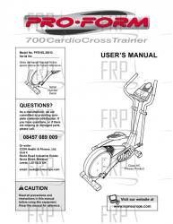 Owners Manual, PFEVEL39012,UK - Image