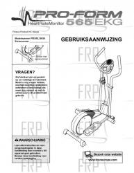 Owners Manual, PFEVEL39830,DUTCH - Image Owners Manual, PFEVEL39830,DUTCH - Image