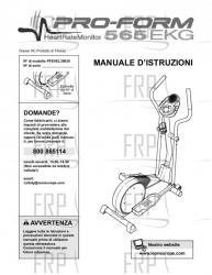 Owners Manual, PFEVEL39830,ITALY - Image