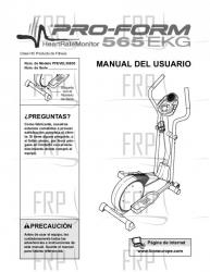 Owners Manual, PFEVEL39830,SPNSH - Image