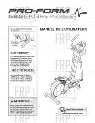 Owners Manual, PFEVEL48830,FRNCH - Image