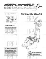 Owners Manual, PFEVEL48830,SPNSH - Image