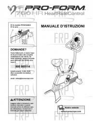 Owners Manual, PFEVEX49831,ITALY - Image