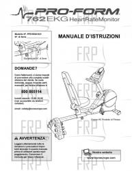 Owners Manual, PFEVEX61831,ITALY - Image