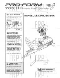 Owners Manual, PFEVEX62830,FRNCH - Image Owners Manual, PFEVEX62830,FRNCH - Image