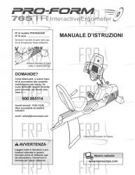 Owners Manual, PFEVEX62830,ITALY - Image