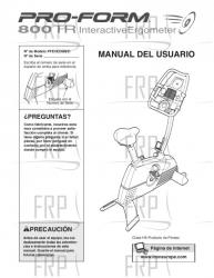 Owners Manual, PFEVEX69831,SPANISH - Image Owners Manual, PFEVEX69831,SPANISH - Image
