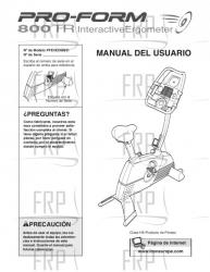 Owners Manual, PFEVEX69831,SPANISH - Image