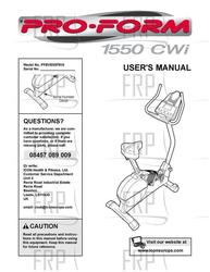 Manual, Owner's, PFEVEX87910,UK - Product Image