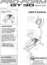 Owners Manual, PFEX20040 - Product Image