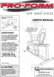 Owners Manual, PFEX34310 - Product Image