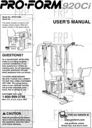 Owners Manual, PFSY74490 - Product Image