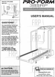 Owners Manual, PFTL39400 - Product Image Owners Manual, PFTL39400 - Product Image