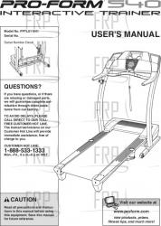 Owners Manual, PFTL511041 - Product Image