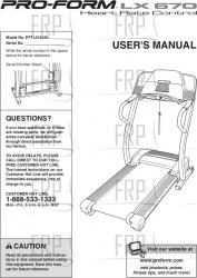 Owners Manual, PFTL512040 - Product Image