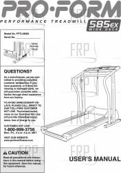Owners Manual, PFTL58580 - Product Image