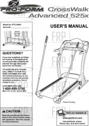 Owners Manual, PFTL59520 - Product Image