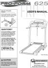 6016807 - Owners Manual, PFTL62510 179889 - Product Image