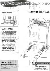 Owners Manual, PFTL69210 - Product Image