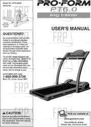 Owners Manual, PFTL69500 - Product Image