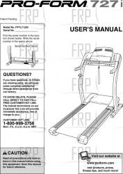 Owners Manual, PFTL71230 - Product Image