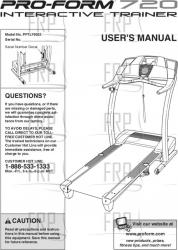 Owners Manual, PFTL79022 - Product Image