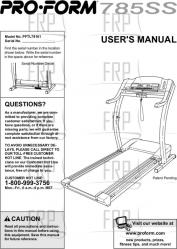Owners Manual, PFTL79101 - Product Image