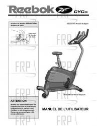 Owners Manual, RBEVEX34280,FRENCH - Image