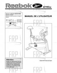 Owners Manual, RBEVEX35980,FRENCH - Image