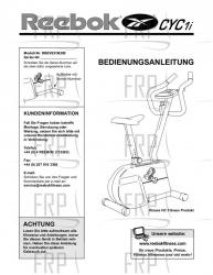 Owners Manual, RBEVEX36280,GERMAN - Image