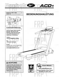 Owners Manual, RETL11900,GERMAN - Image